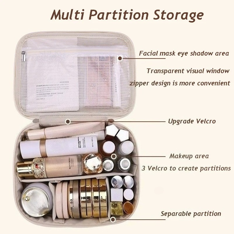 กระเป๋าใส่เครื่องสำอางหนัง PU  - Luxury Skincare And Makeup Brands บทวิจารณ์และราคา